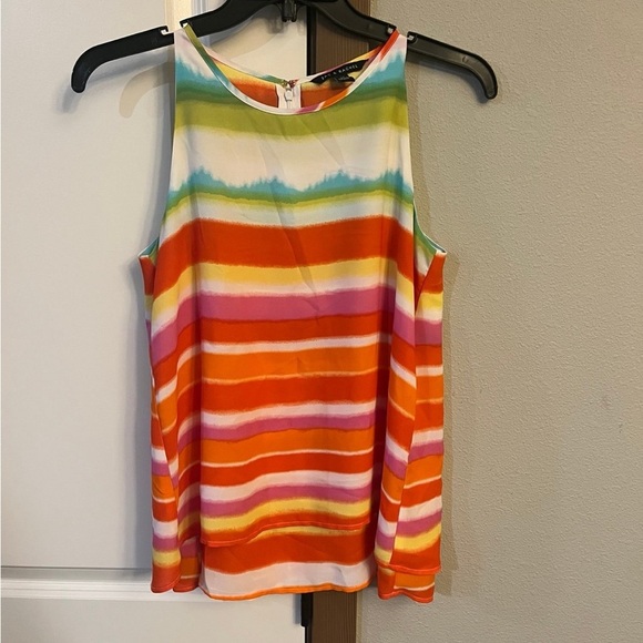 Zac & Rachel Colorful Striped Sleeveless Top - Picture 1 of 7